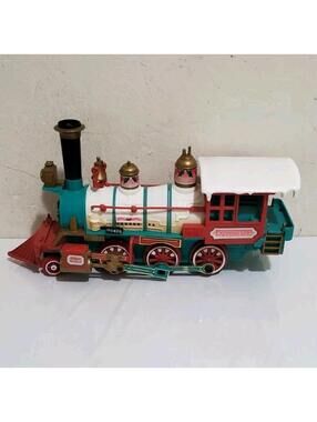 New Bright Logger Bears Express Train Locomotive Engine Northern Woodland Vintag